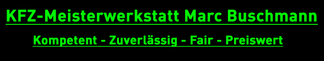 KFZ Meisterwerkstatt Marc Buschmann 634x120