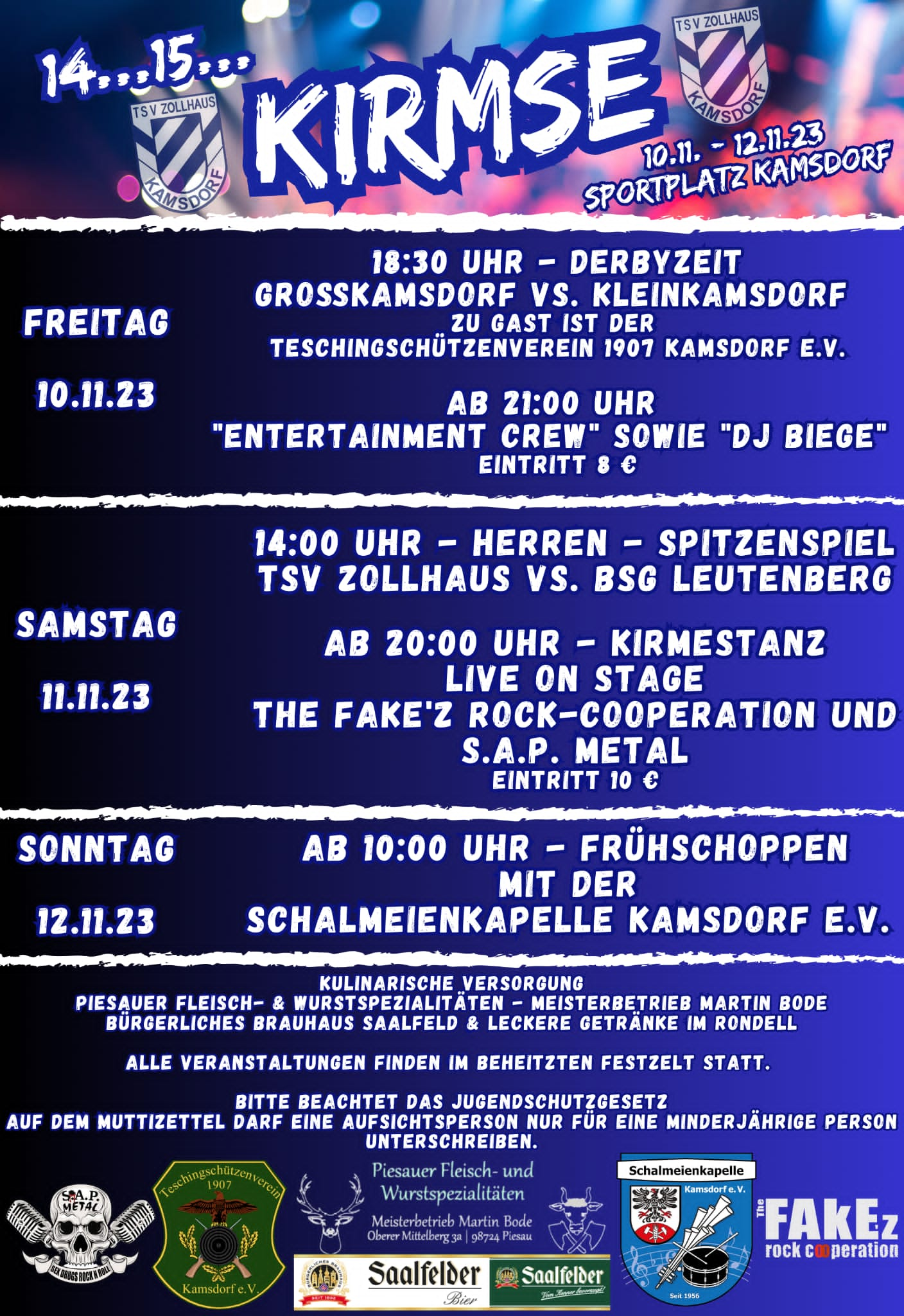 Flyer Veranstaltungsplan