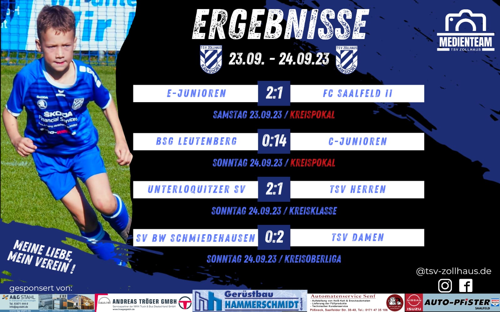 Ergebnisse 23.09. - 24.09.