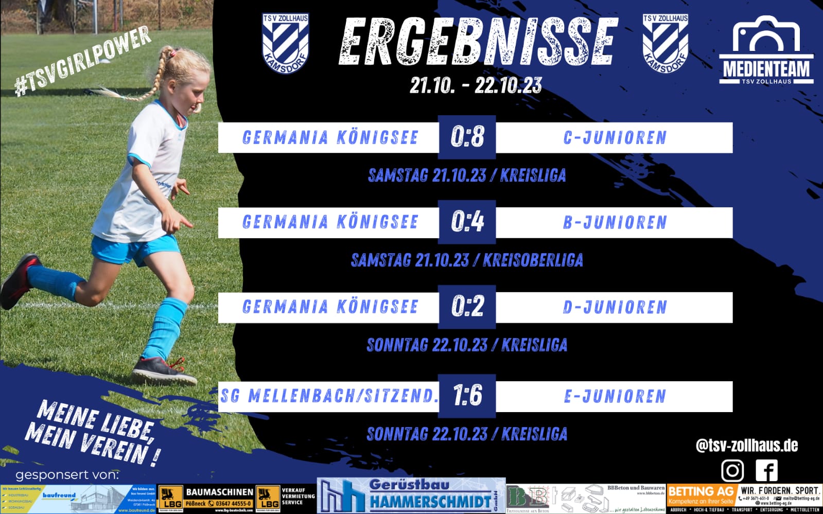 Ergebnisse 21.10. - 22.10.  