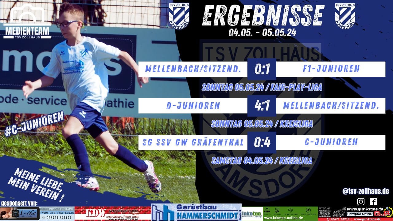 Wochenend-Ergebnisse 04.05. - 05.05.