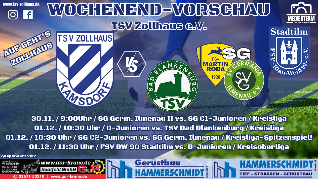 Spieltags Vorschau 30.11. - 01.12.